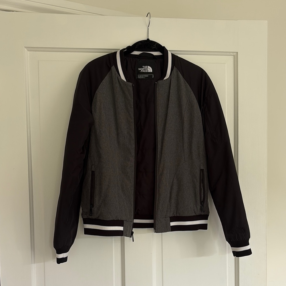 The North Face Women’s Black and Gray bomber Jacket Small